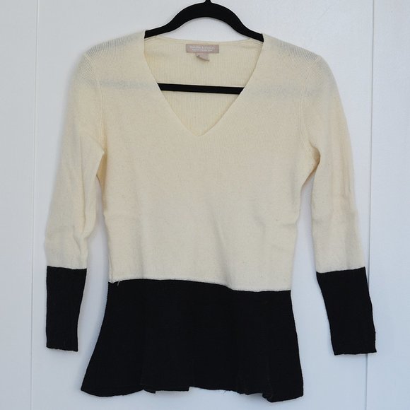 Banana Republic Colourblock Wool/Cashmere Sweater - Picture 2 of 8